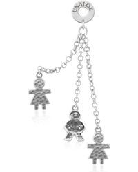 Unaloe - Sterling Family Charm Drop Earrings – Symbolic Chain Statement Jewelry For - Lyst