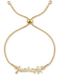 Rejected Hearts Club - Fuck Off Adjustable Bracelet - Lyst