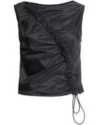 Audrey Vallens - Spades 2 Gathered Seam Vest - Lyst
