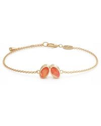 Linda Fiore - You & Me Baby Vermeil Bracelet With Carnelian - Lyst
