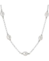 Auree - Courtfield Freshwater Pearl & Sterling Silver Necklace - Lyst