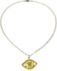 Lexi Jewelry - Golden Radiant Evil Eye Necklace - Lyst