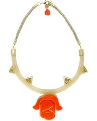 Gissa Bicalho - Handmade Acrylic Necklace Chocker Rose - Lyst