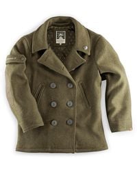 &SONS Trading Co - Andsons Boardwalk Peacoat Army - Lyst