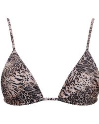 Donnaswim - Neutrals Zanzibar Triangle Top - Lyst
