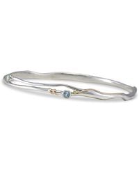 Isla Silver - Handmade Topaz & Opal Bangle - Lyst