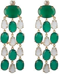 Bounkit - Mercedes Earrings Onyx Pierced - Lyst