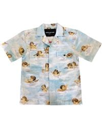 Quillattire - Boujee Sky-Cupid Printed Boxy Shirt - Lyst