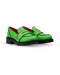 Rosamund Muir London - Stratford Lime Loafers - Lyst