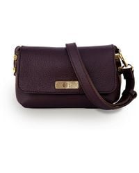 Apatchy London - The Maisie Mini Burgundy Leather Bag - Lyst