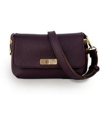 Apatchy London - The Maisie Mini Burgundy Leather Bag - Lyst