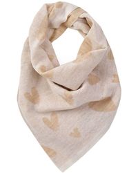 Mohair&Angora - Mohair Foulard Hearts Ecru - Lyst