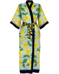 Kueen - Silk Kimono Spring Flower - Lyst