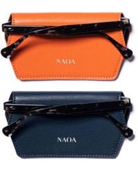 Naoa - Two Pack Apple-Leather Slim Glasses Case - Lyst
