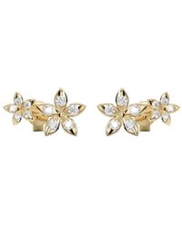 BLOOMTINE | Earth Angel HQ - Eternal Bloom Vermeil Flower Stud Climbers - Lyst