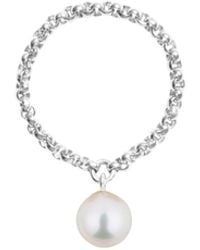Ora Pearls - Aila Pearl Chain Ring - Lyst