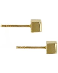 Herself Collections - 14K Cube Stud Earrings - Lyst