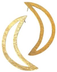 Morning Blue. - Moon Earrings - Lyst