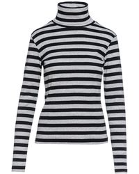 Conquista - Striped & Polo Neck Jumper - Lyst