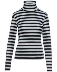 Conquista - Striped & Polo Neck Jumper - Lyst
