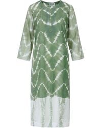 Antra Designs - The Pheme Silk Kaftan Sea - Lyst