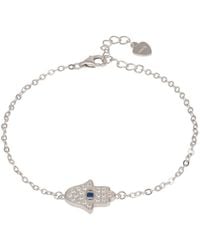 LÁTELITA London - Hamsa Hand With Evil Eye Bracelet - Lyst
