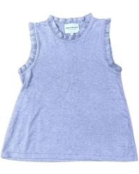 Lindsay Nicholas New York - Frill Crewneck Shell - Lyst