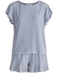 Paisie - Frill Pyjama T-Shirt And Shorts - Lyst