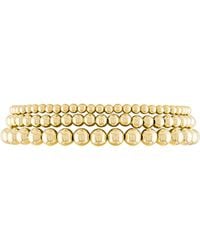 Olivia Le - 14K Filled Trio Stack Bracelet Set - Lyst