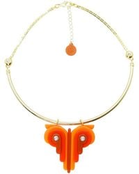 Gissa Bicalho - Acrylic Handmade Necklace Choker Butterfly - Lyst