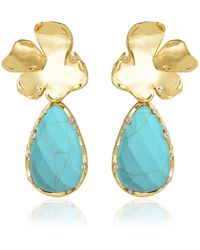 Rare Matters Jewelry - Golden Flora Statement Drop Earrings - Lyst
