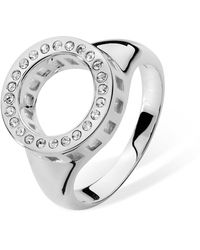 Lucy Quartermaine - Solid Sterling Art Deco Halo Ring - Lyst