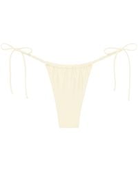 Montce - Neutrals Cream Silkie Brasil Scrunch Bikini Bottom - Lyst