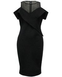 Smart and Joy - Bobycon Sleeveless Structured Bardot Dress - Lyst