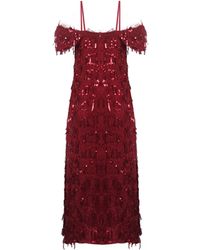 NALÈ - Off-Shoulder Flared Sequin Gown - Lyst