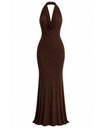 Maison De Gala - Selene Mocha Gown - Lyst