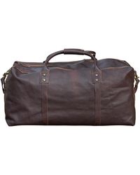 Touri - Genuine Leather Holdall luggage Bag - Lyst