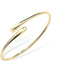 Lucy Quartermaine - Cross Open Drop Bangle - Lyst