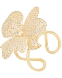 LÁTELITA London - Flower Cocktail Ring Gold - Lyst