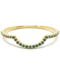 NASI SILVER - Ora Half Eternity Ring- Topaz - Lyst