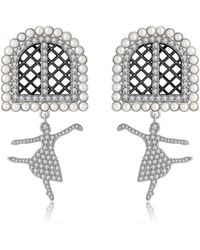 Retro Chic - Ballet Earrings - Lyst