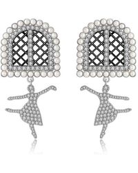 Retro Chic - Ballet Earrings - Lyst