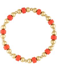 Olivia Le - Flora Coral Heishi Bracelet - Lyst