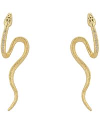 LÁTELITA London - Pharaoh Twist Snake Earrings Gold - Lyst