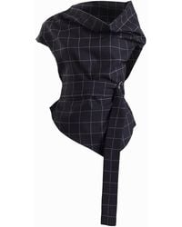 Meem Label - Theo Grid Asymmetric Top - Lyst