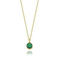 LINYA JEWELLERY - Cosmic Chain Zodiac Necklace Birthstone - Lyst
