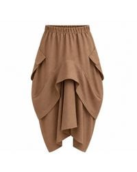 Lumina Eligma - The Collar Linen Skirt - Lyst
