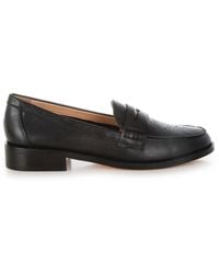 Rag & Co - Clotilda Perforated Low Heel Loafers - Lyst