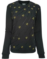 Any Old Iron - Golden Emrboidered Wasp Beaded Sweatshirt - Lyst
