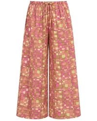 Montce - Ibiza Geo Drawstring Wide-Leg Pant - Lyst